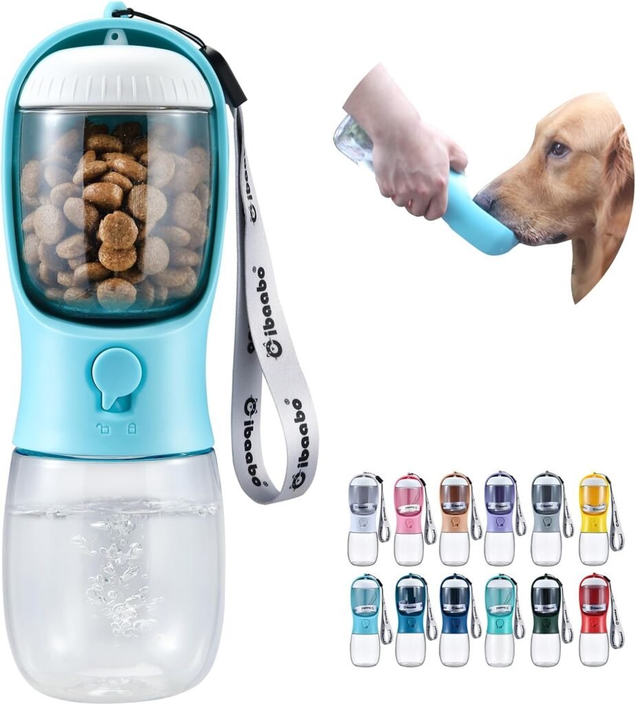 Dog Water Bottle Food Container Portable Travel