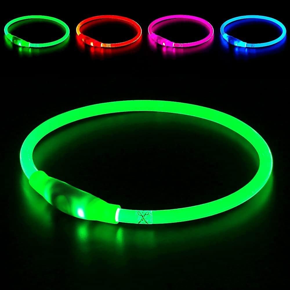 LED Dog Collar USB Rechargeable