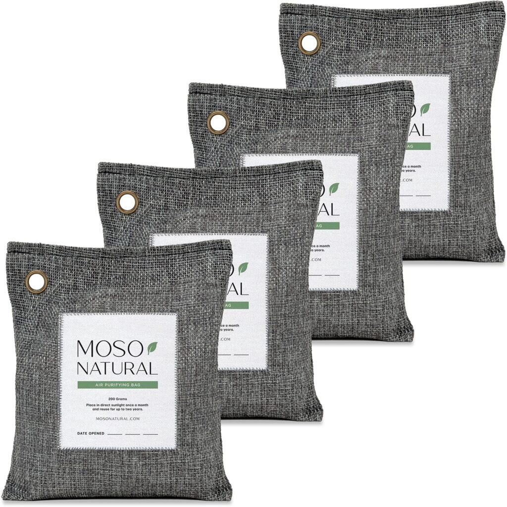 moso natural air purifying bag odor absorber pets