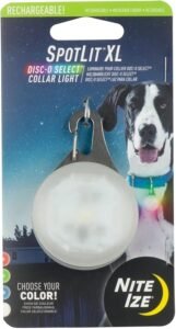 nite ize spotlit xl rechargeable collar light