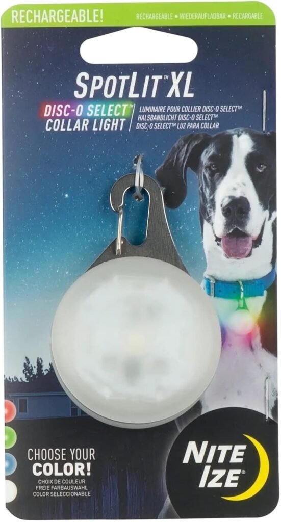 nite ize spotlit xl rechargeable collar light