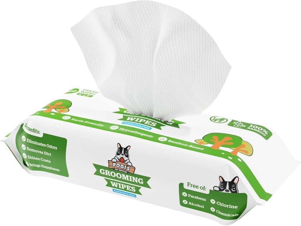 pogis dog grooming wipes hypoallergenic pet wipes