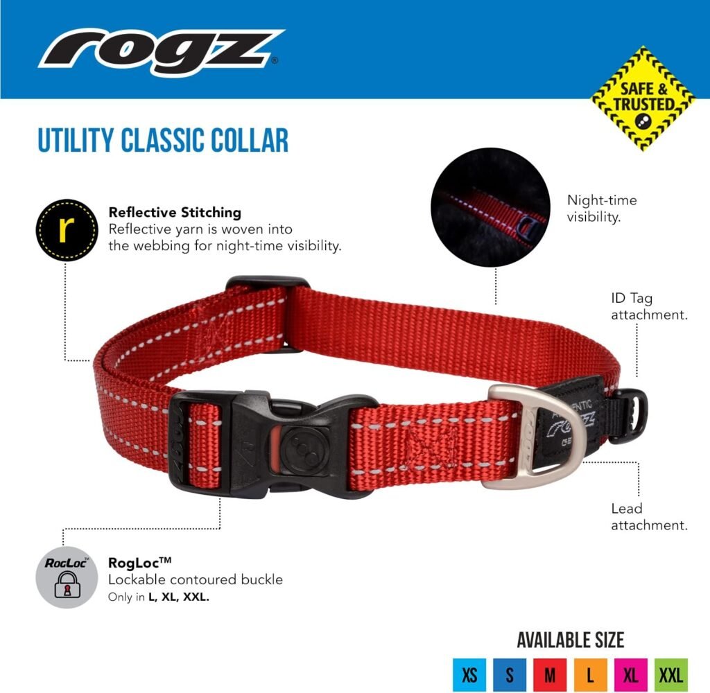 Rogz Reflective Dog Collor Large